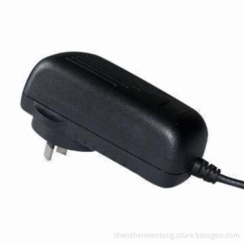 24W AC/DC Adapter with SAA Plug and 100 to 240V AC Input Voltage, Sized 74 x 40 x 30mm